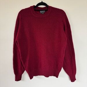 Men's Land’s End 100% Wool Crew Sweater